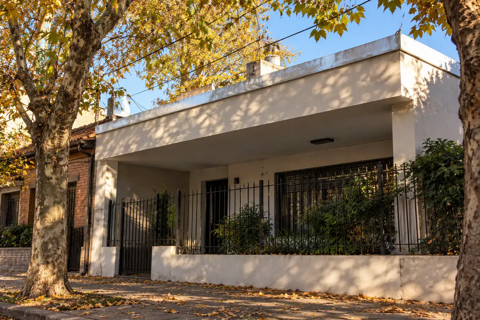 Casa de La Plata con la losa membranada