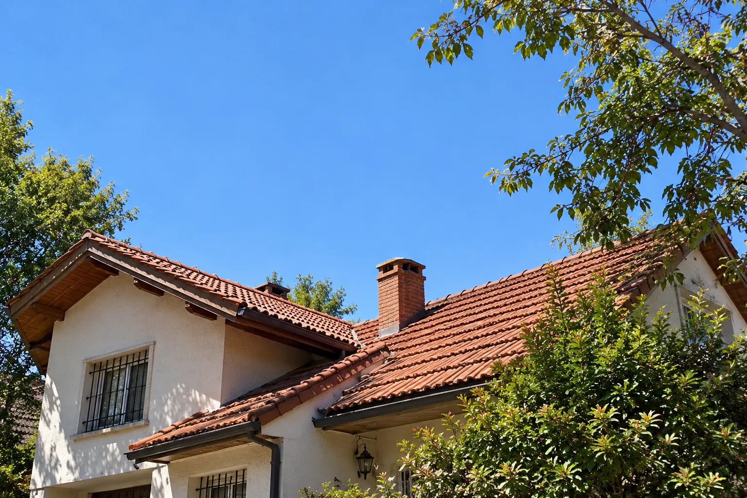 Chalet de Castelar, en Morón, con techo de tejas